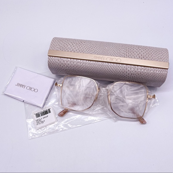 NEW JIMMY CHOO JC262 J5G GOLD SQUARE WOMEN’S EYEGLASSES JIMMY CHOO JC 262 GOLD - Picture 11 of 11